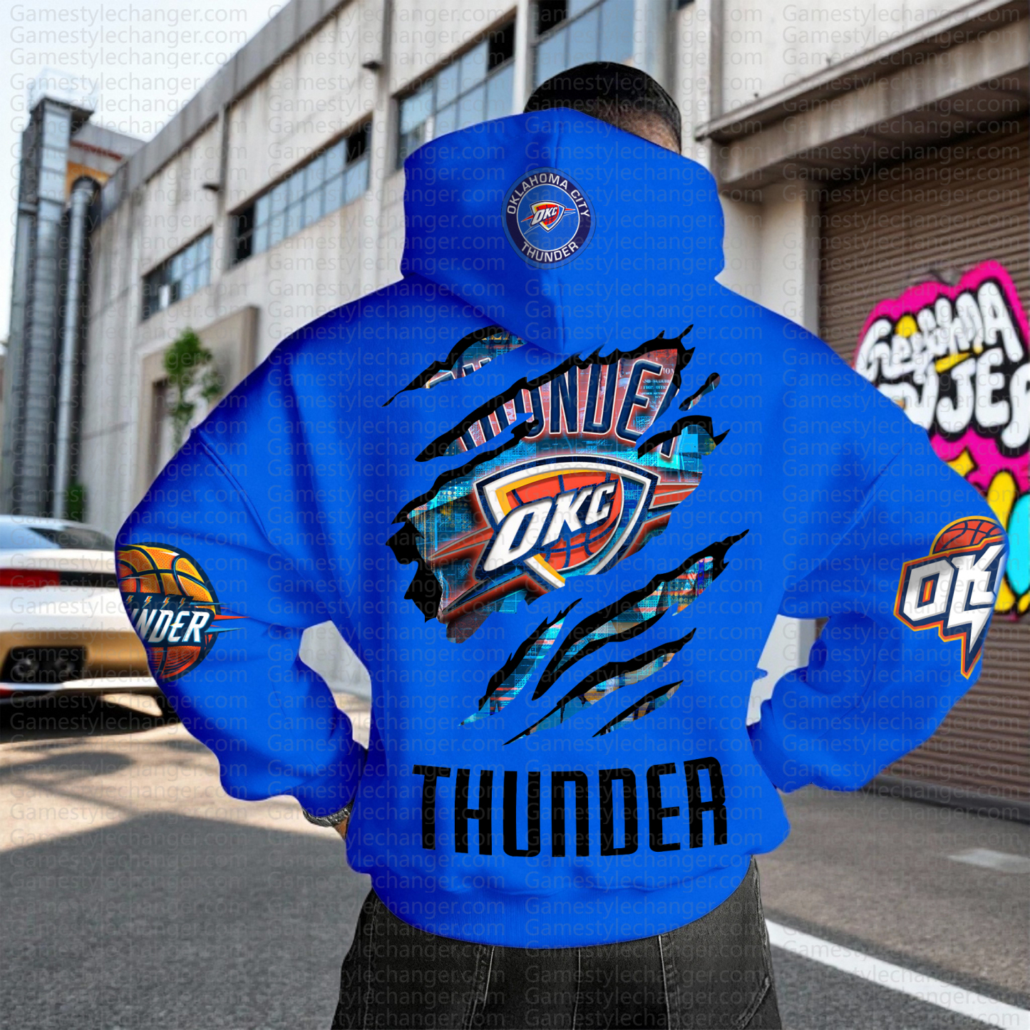 Unisex "NBA" Graphic Streetwear Vintage Plush Hoodie