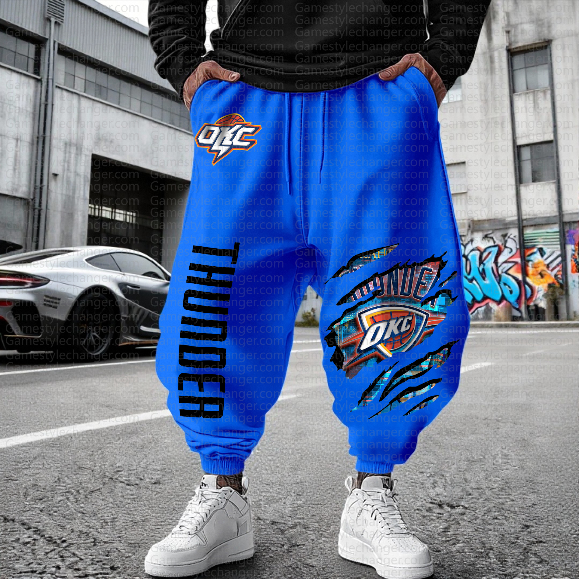 Unisex  Casual  Streetwear Pants