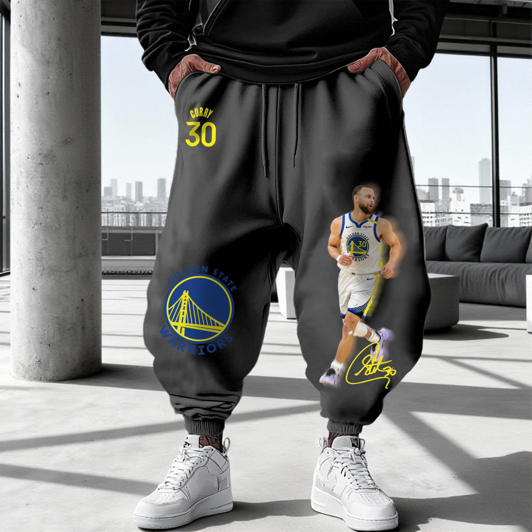 Unisex Casual Streetwear Plush Pants