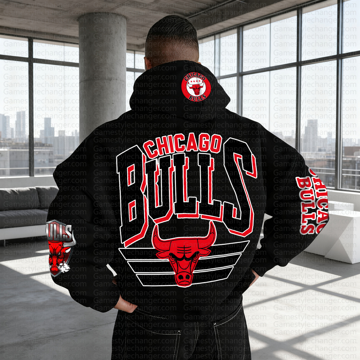 Unisex "NBA" Graphic Streetwear Vintage Plush Hoodie