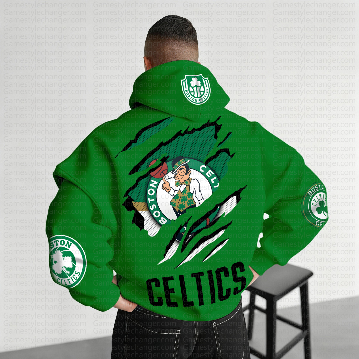 Unisex "NBA" Graphic Streetwear Vintage Plush Hoodie