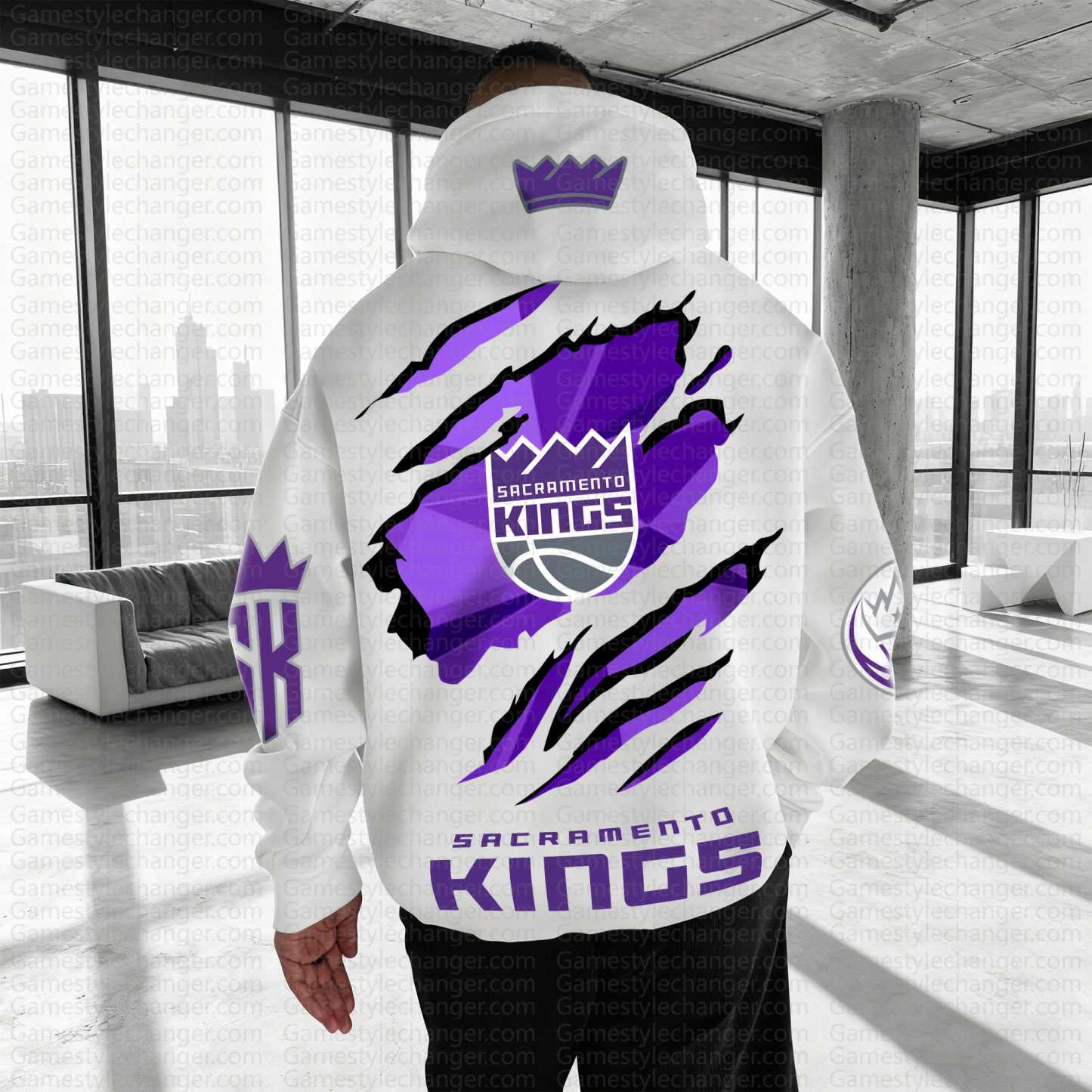 Unisex "NBA" Graphic Streetwear Vintage Plush Hoodie