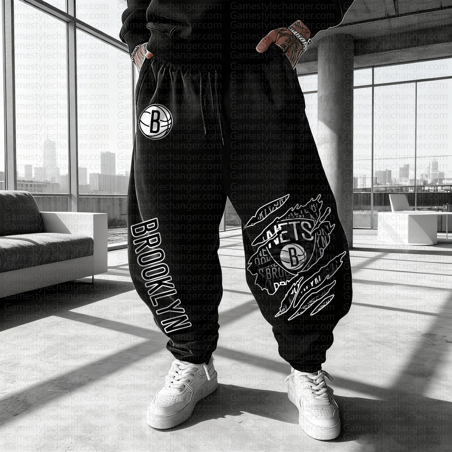 Unisex "NBA" Casual Anime Streetwear Pants