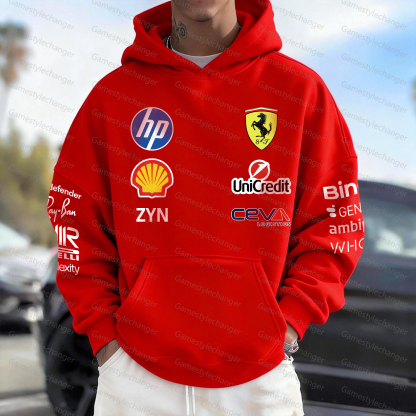 Unisex "F1" Graphic Streetwear Vintage Plush Hoodie