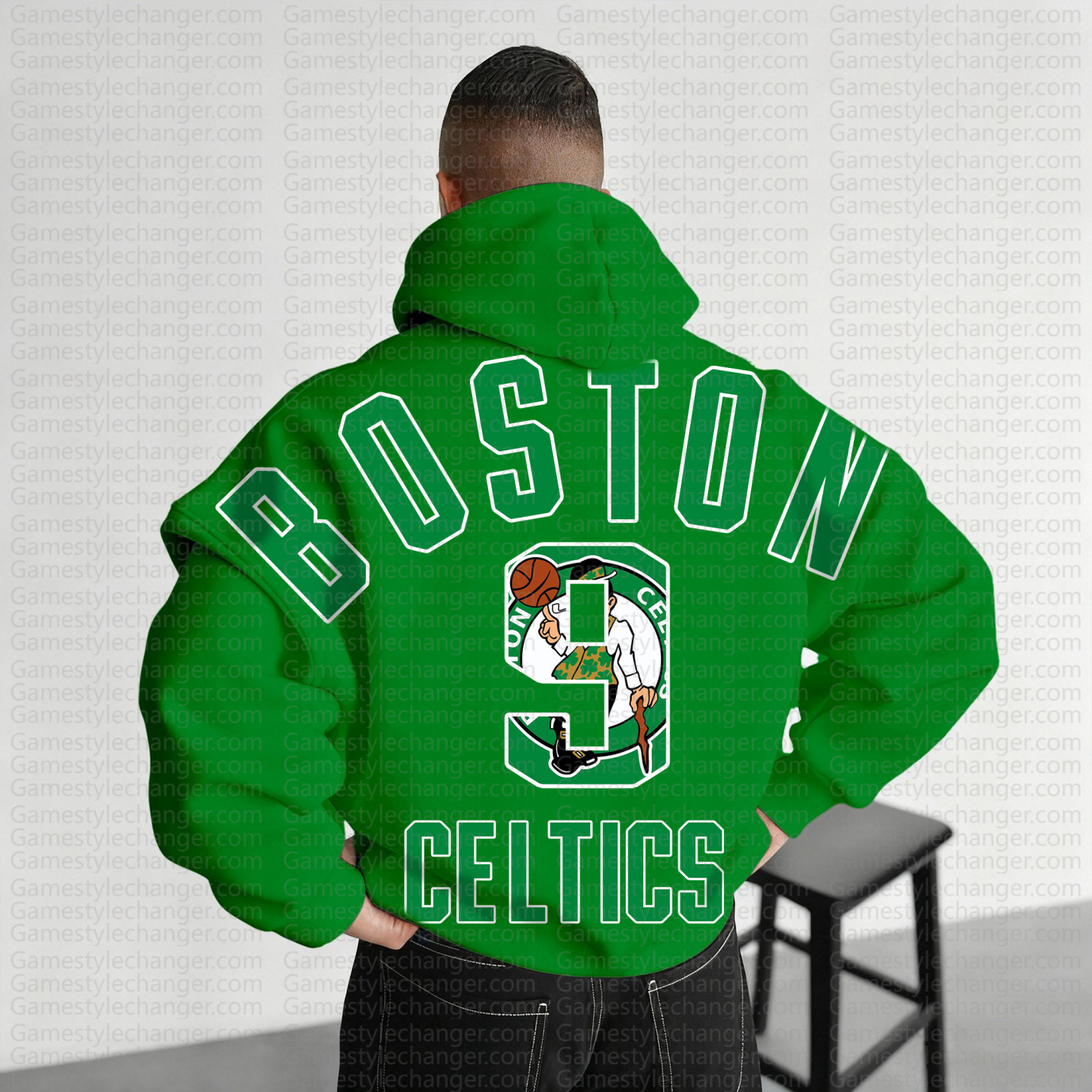 Unisex "NBA" Graphic Streetwear Vintage Plush Hoodie