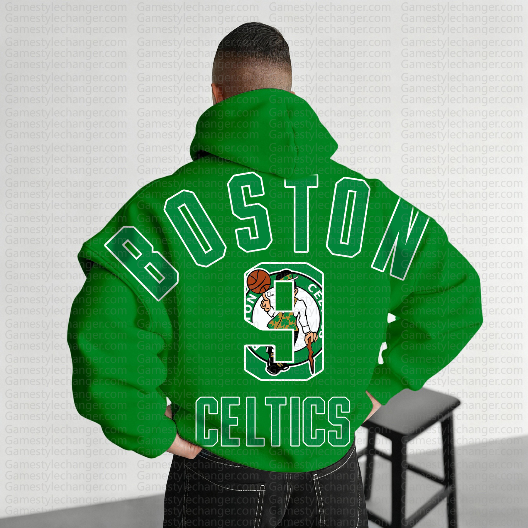 Unisex "NBA" Graphic Streetwear Vintage Plush Hoodie