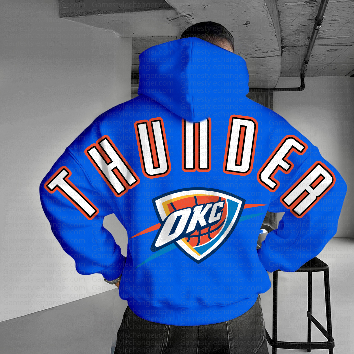 Unisex "NBA" Graphic Streetwear Vintage Plush Hoodie