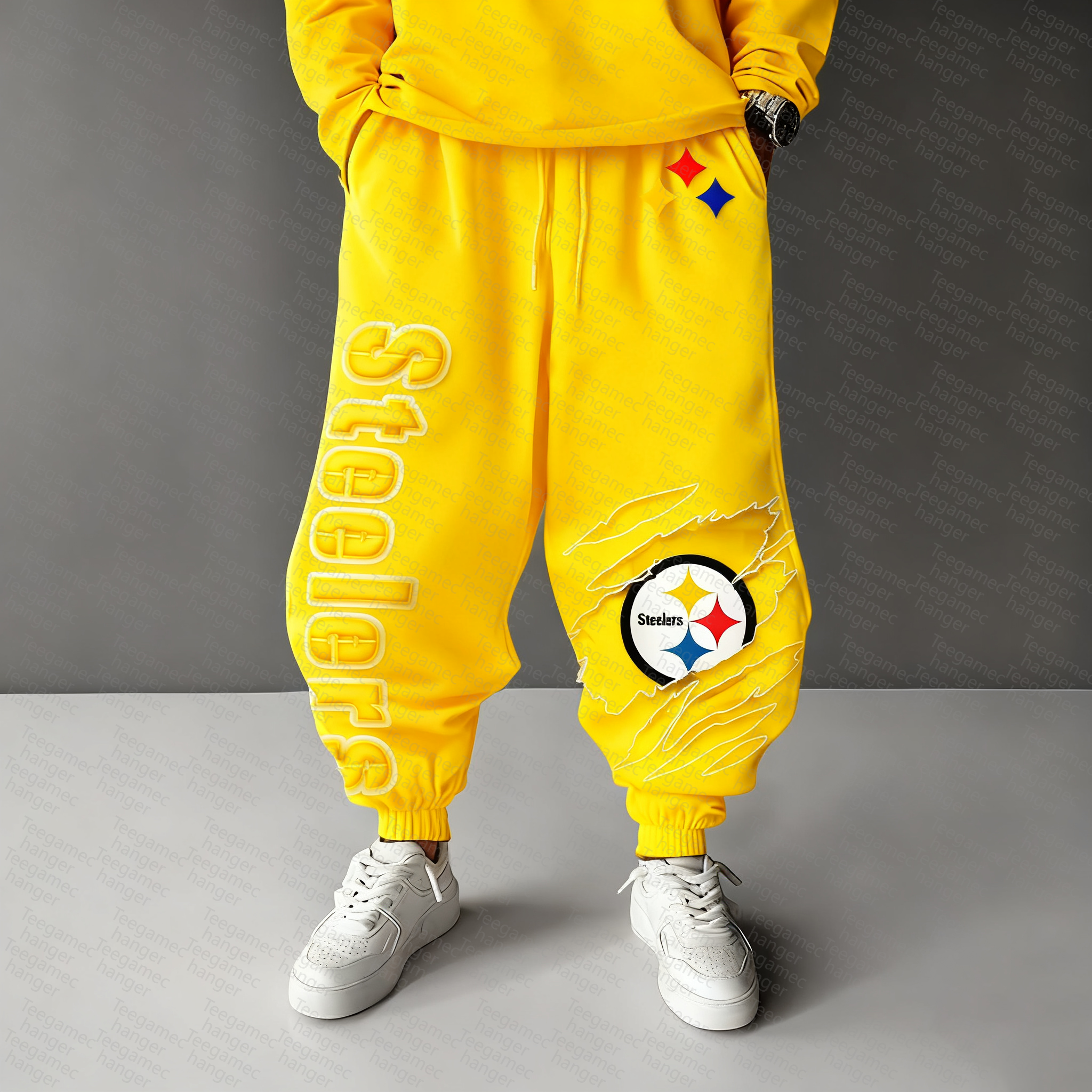 Unisex  Casual  Streetwear Pants