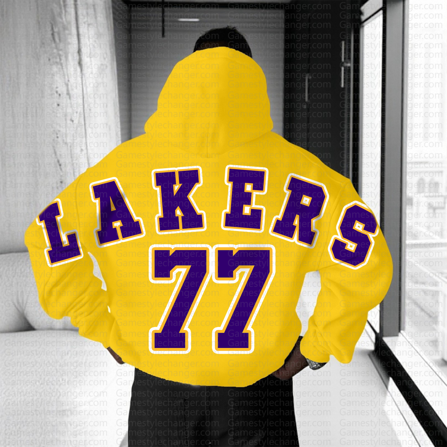 Unisex "NBA" Graphic Streetwear Vintage Plush Hoodie