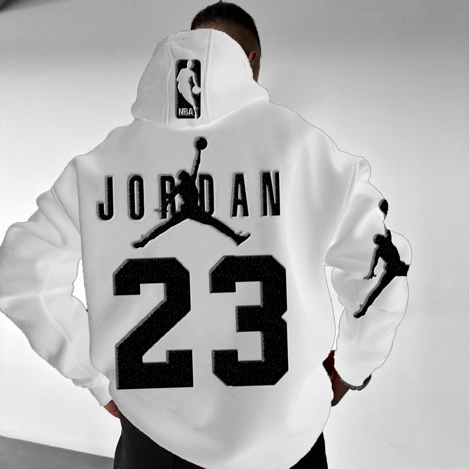 Unisex Basketball Game Stars Sports Fitness Printed Casual Autumn And Winter Oversized Hoodies