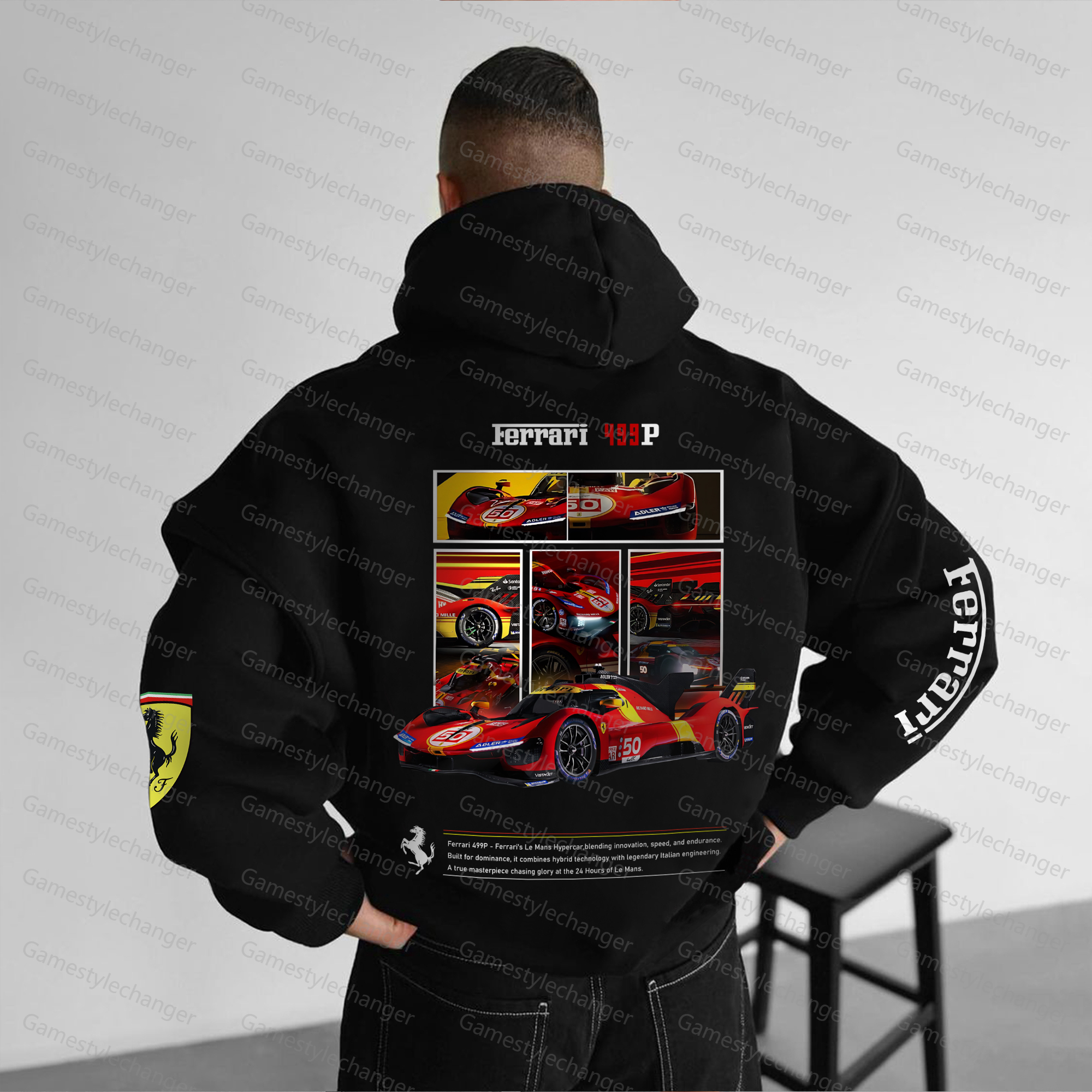 Unisex "F1" Graphic Streetwear Vintage Plush Hoodie