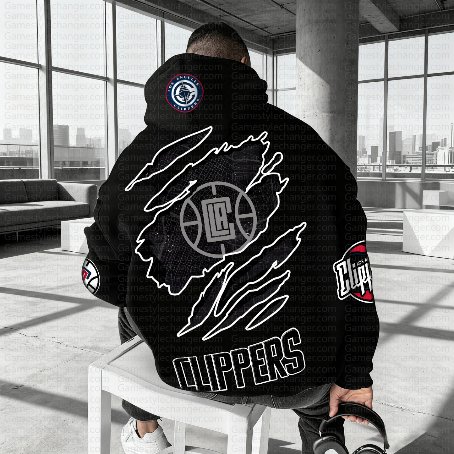 Unisex "NBA" Graphic Streetwear Vintage Plush Hoodie