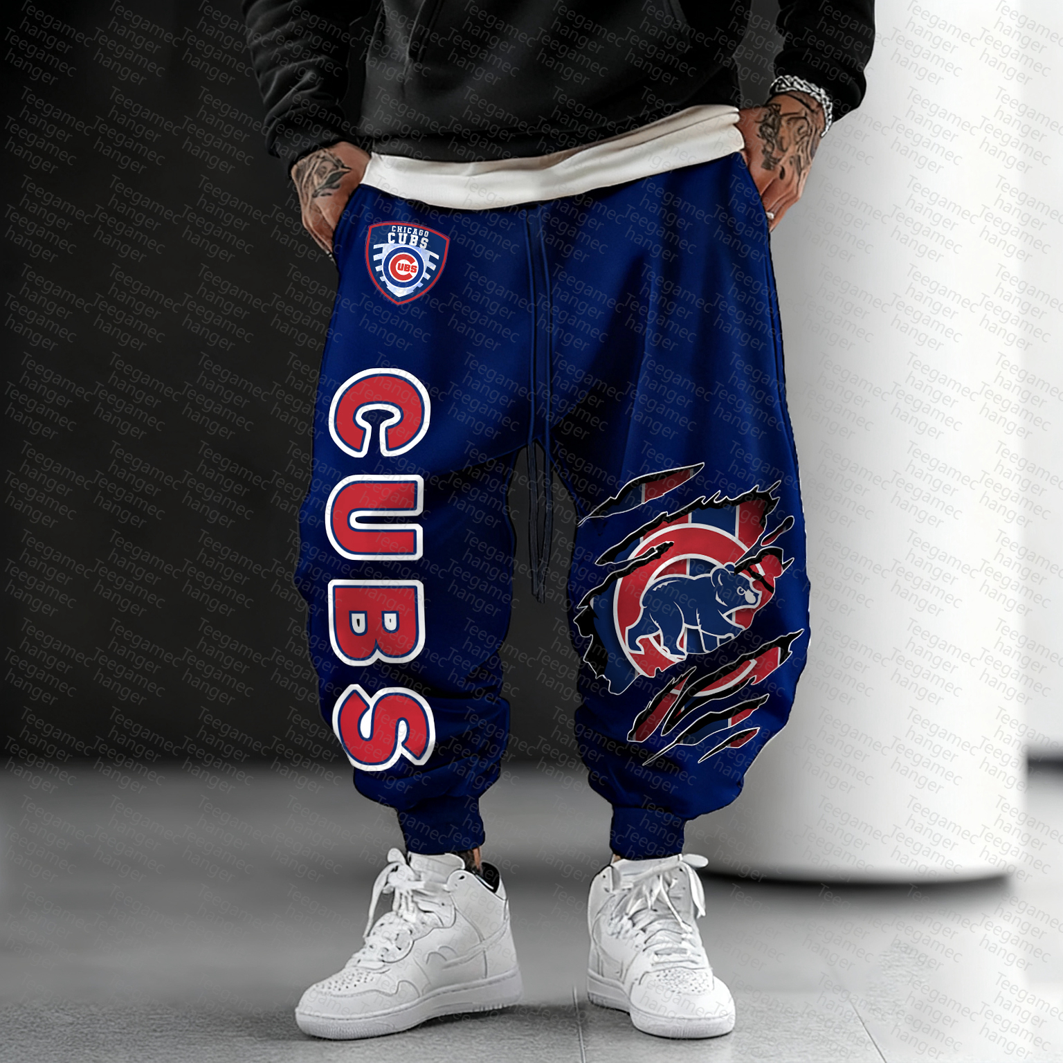 Unisex "Chicago Cubs" Casual  Streetwear  Plush Pants