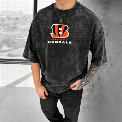 Unisex High Quality Inspired Vintage Washed 3D Direct Injection T-Shirt