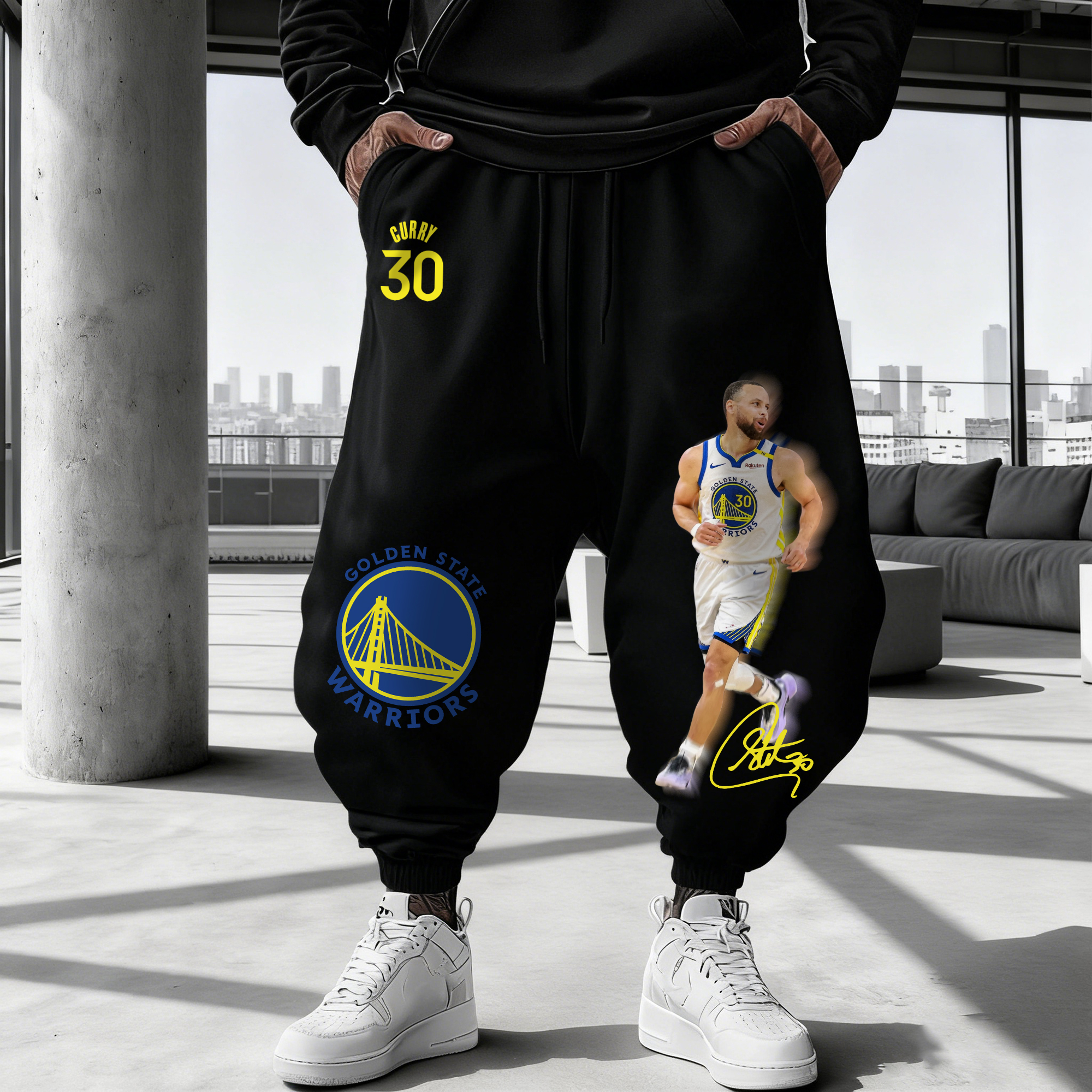 Unisex Casual Streetwear Plush Pants