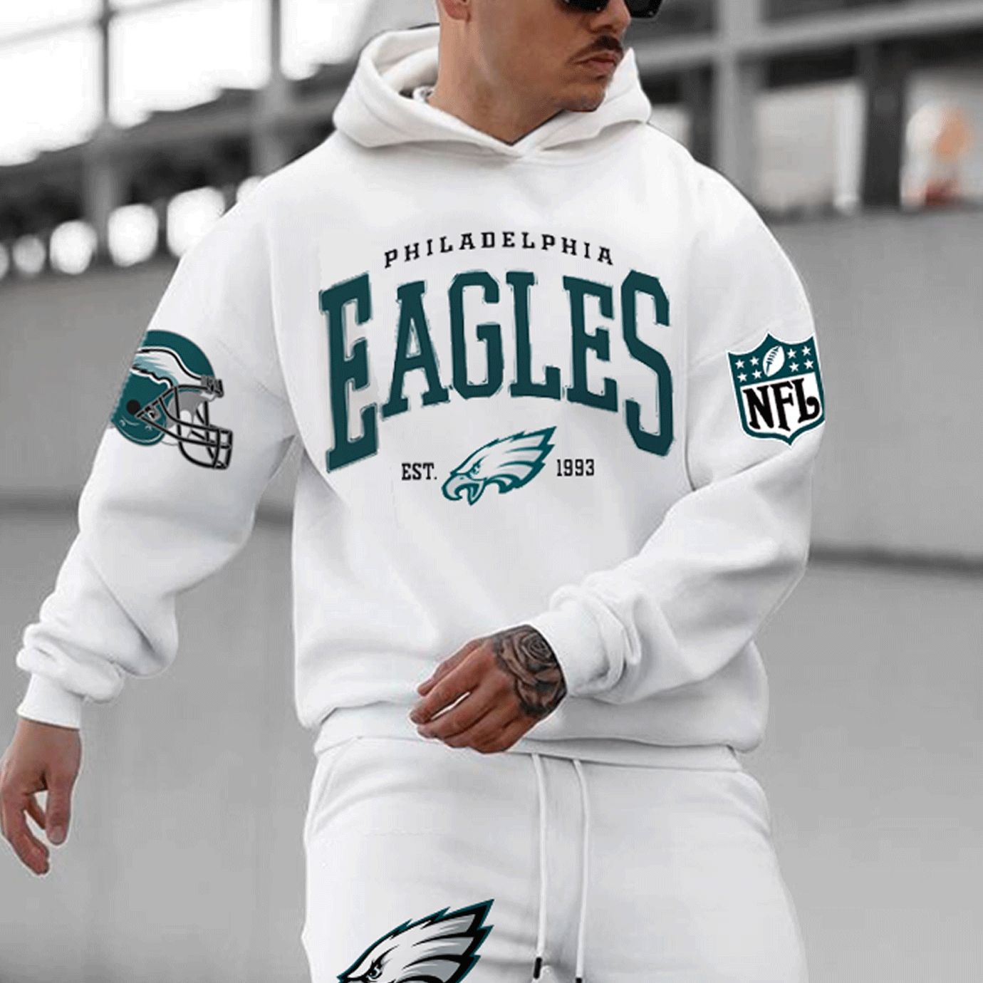 Unnisex American Football Casual Hoodie Suit