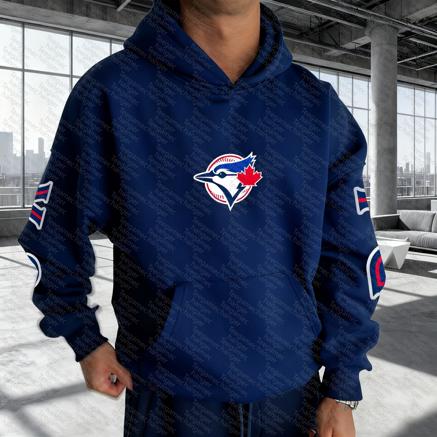 Unisex "Toronto Blue Jays" Graphic Streetwear Vintage Plush Hoodie