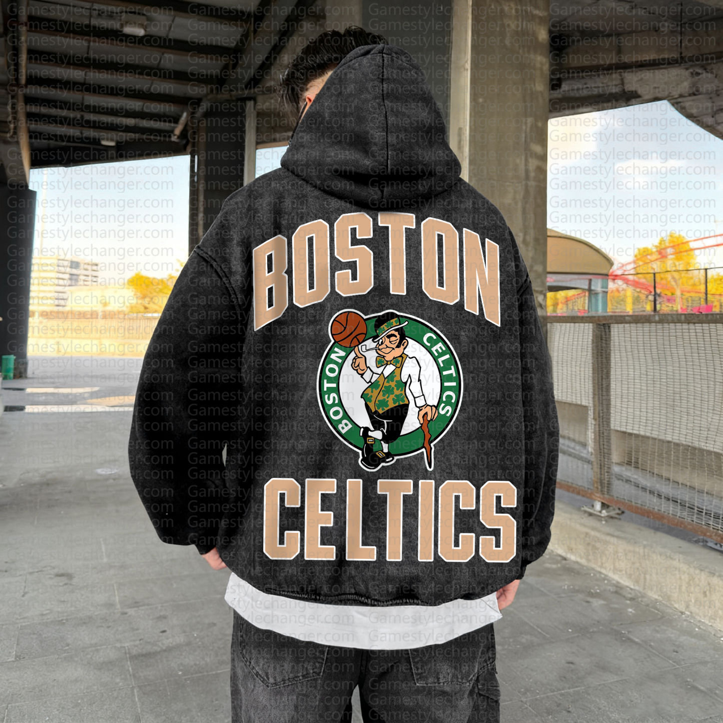 Unisex Graphic Streetwear Vintage Washed Hoodie | NBA