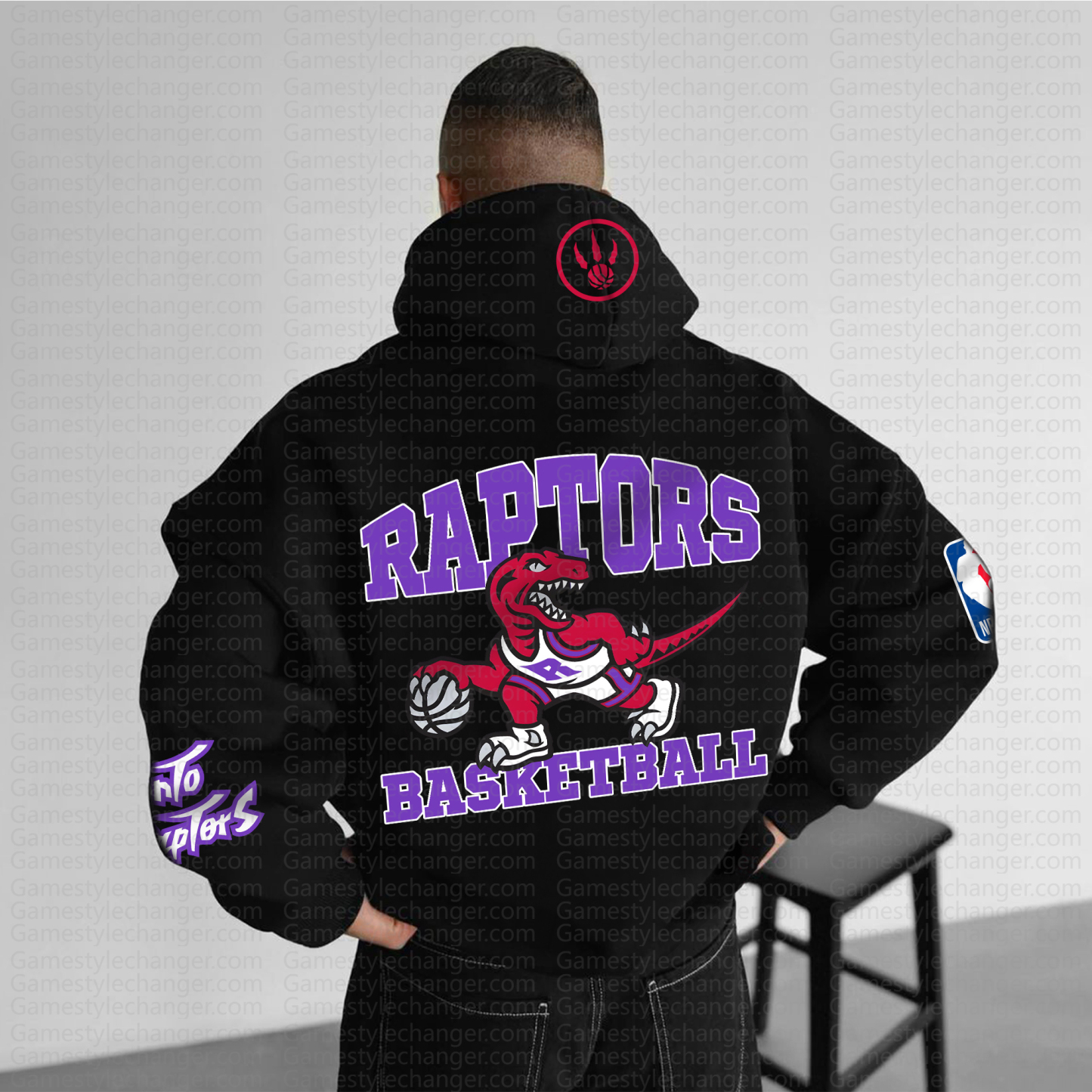 Unisex "NBA" Graphic Streetwear Vintage Plush Hoodie