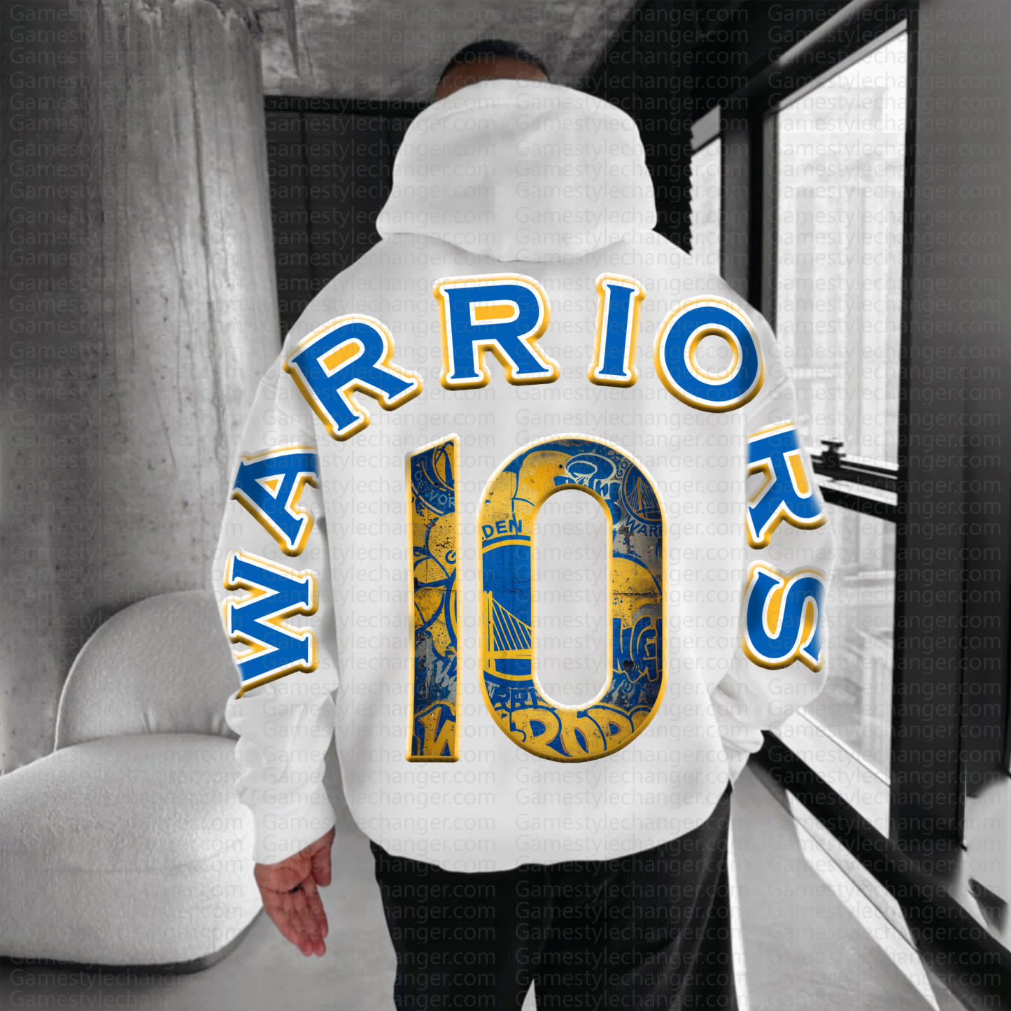 Unisex "NBA" Graphic Streetwear Vintage Plush Hoodie