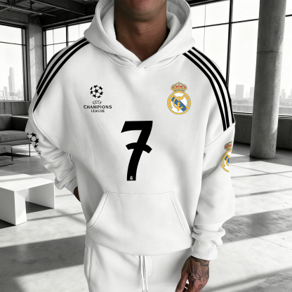 Unisex "Real Madrid" Graphic Streetwear Vintage Hoodie