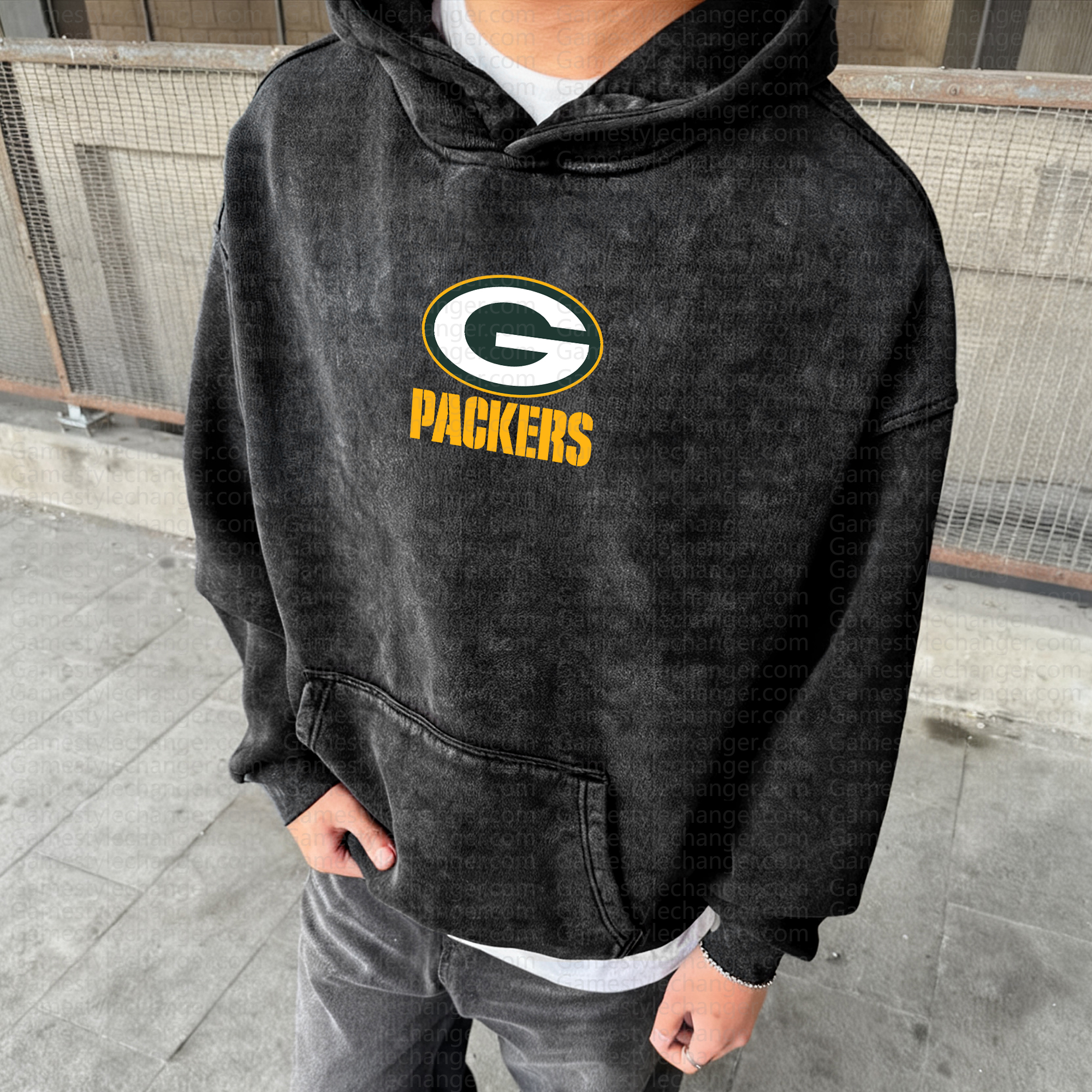 Unisex Graphic Streetwear Vintage Washed Hoodie