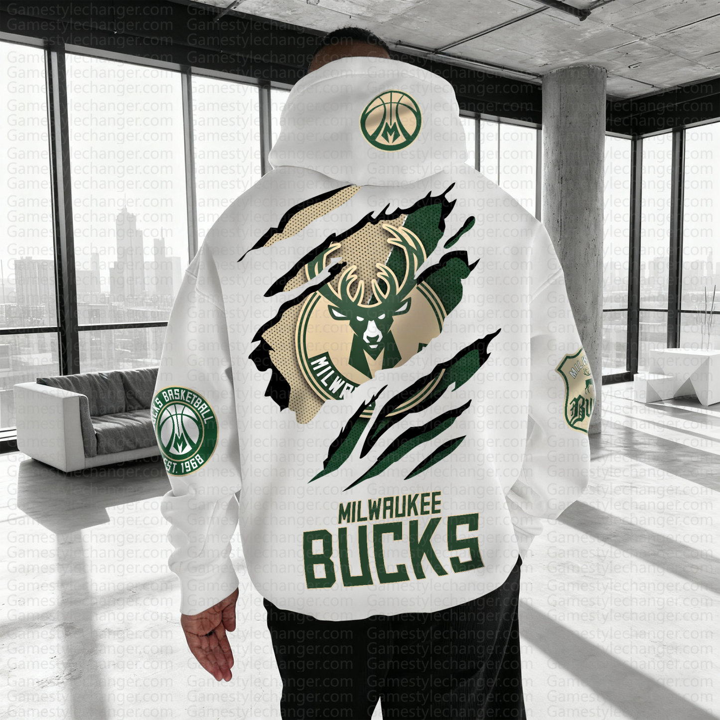 Unisex "NBA" Graphic Streetwear Vintage Plush Hoodie