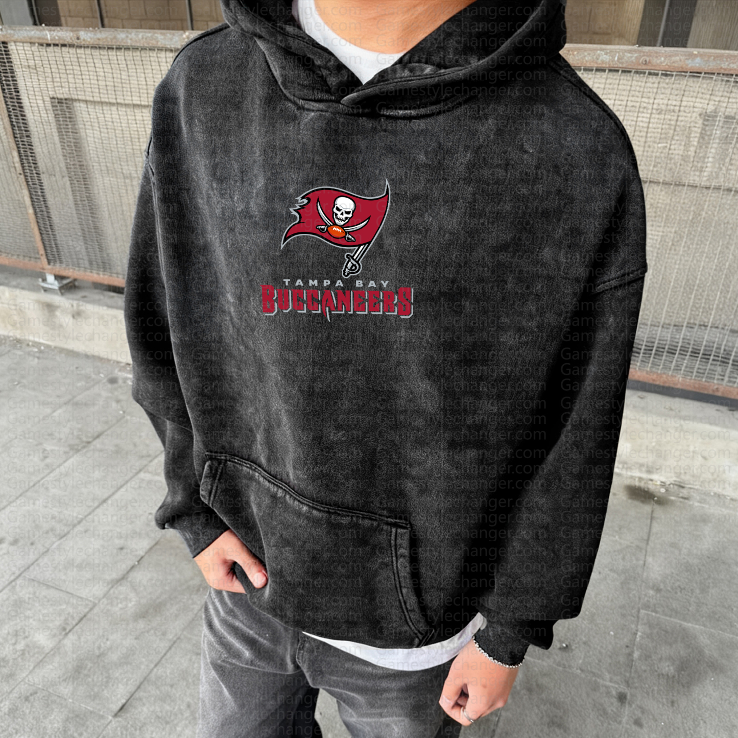 Unisex Graphic Streetwear Vintage Washed Hoodie
