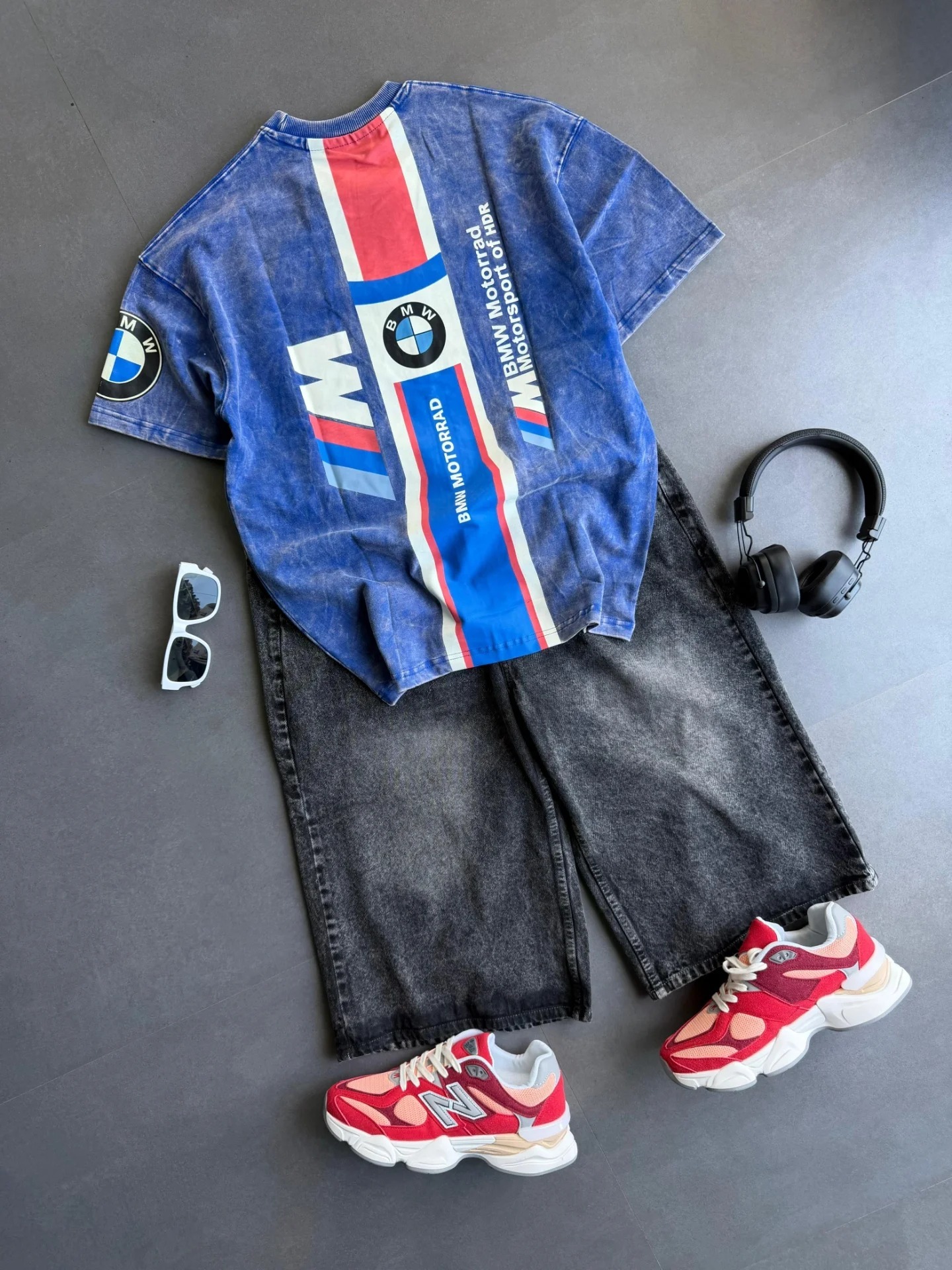 Vintage Style Unisex-Adult Oversized Washed Cotton T-Shirt Graphic PEY