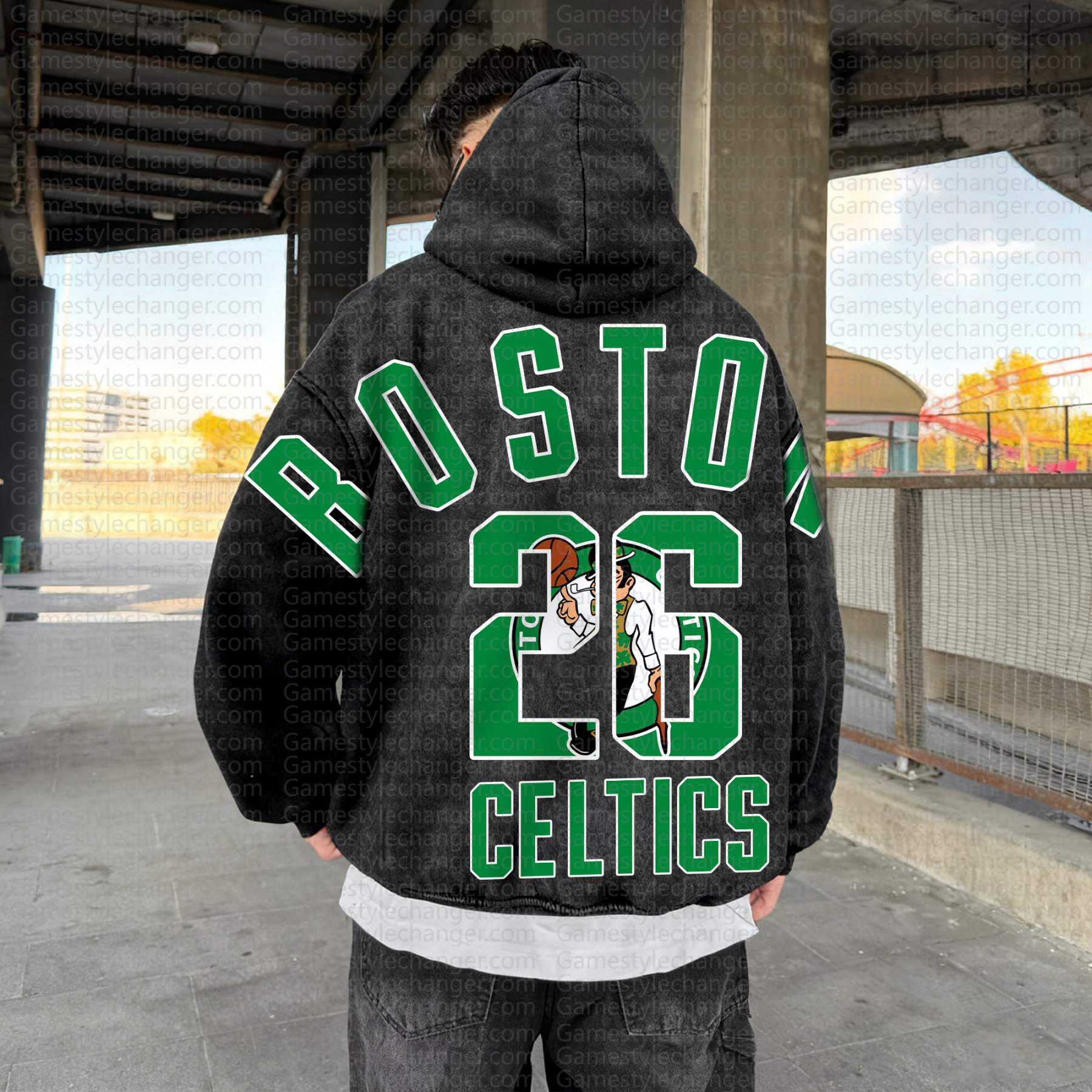 Unisex Graphic Streetwear Vintage Washed Hoodie | NBA