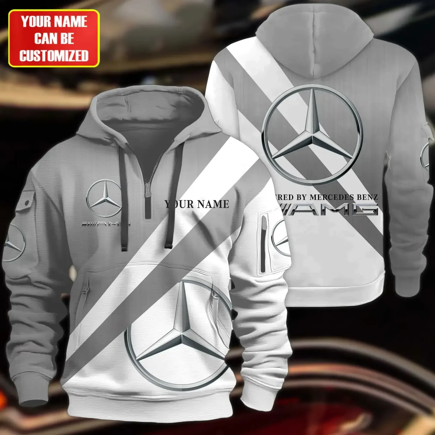 Premium Customized MERCEDES Zip Hoodie ETX-C1634-NEW178421
