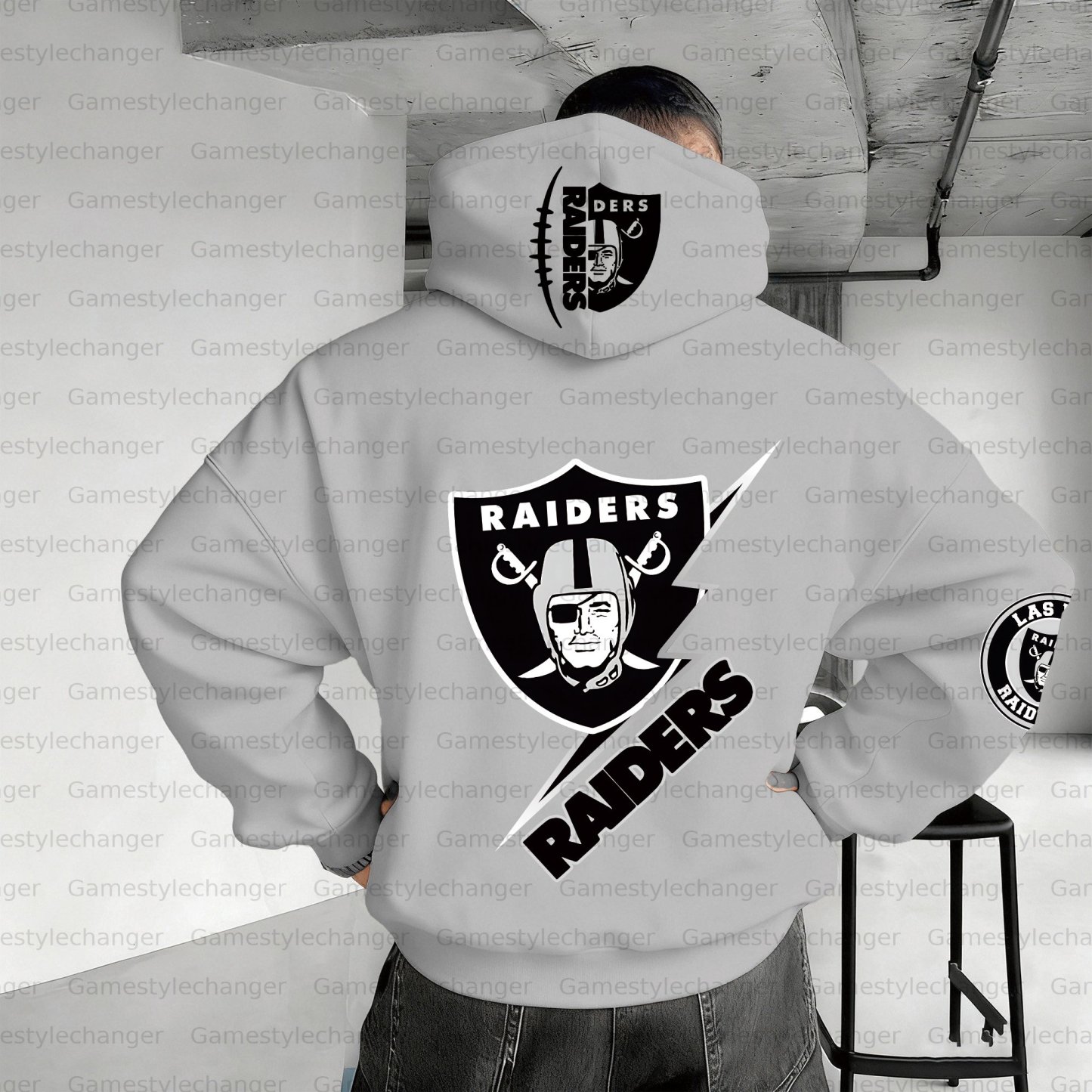 Unisex "Las Vegas Raiders" Graphic Streetwear Vintage Plush Hoodie