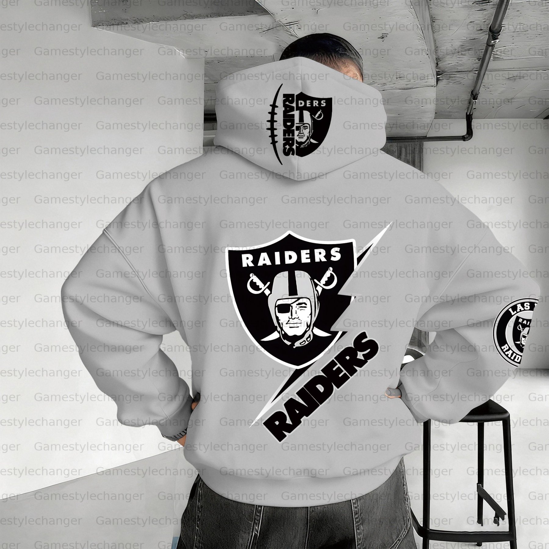 Unisex "Las Vegas Raiders" Graphic Streetwear Vintage Plush Hoodie