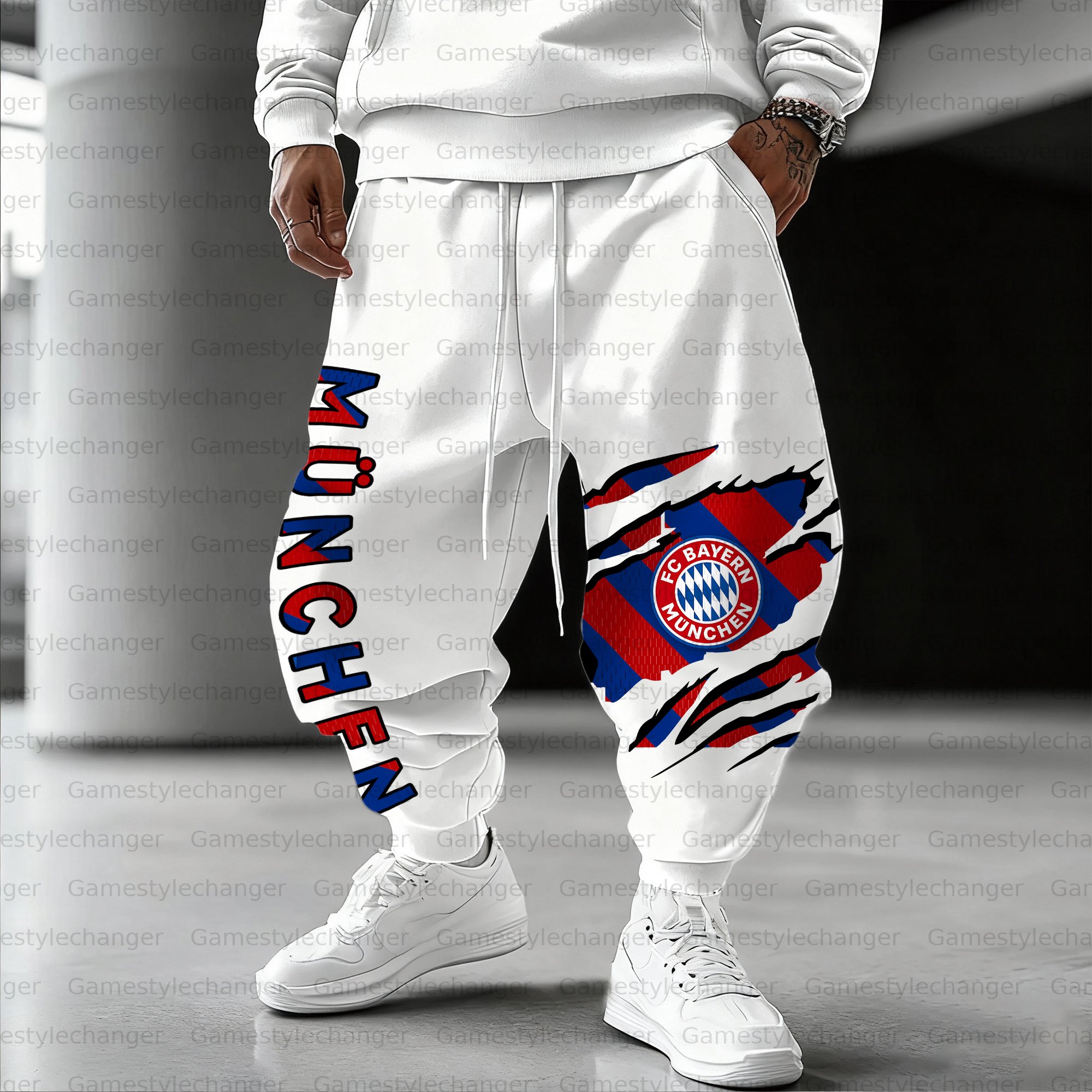 Unisex  “FC Bayern München” Casual Anime Streetwear Pant