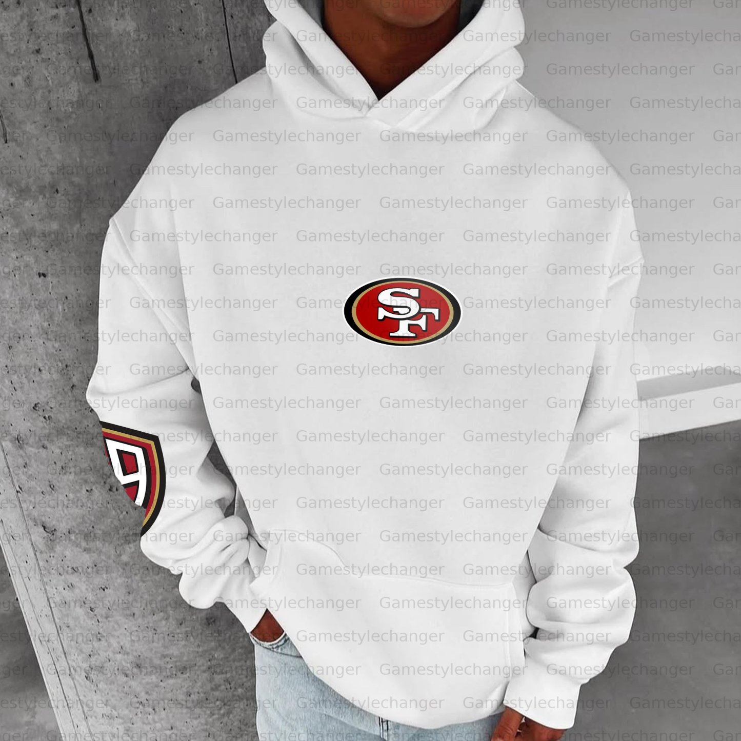 Unisex "San Francisco 49ers" Graphic Streetwear Vintage Plush Hoodie
