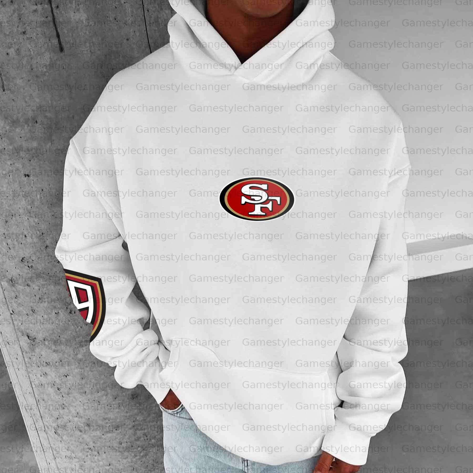 Unisex "San Francisco 49ers" Graphic Streetwear Vintage Plush Hoodie