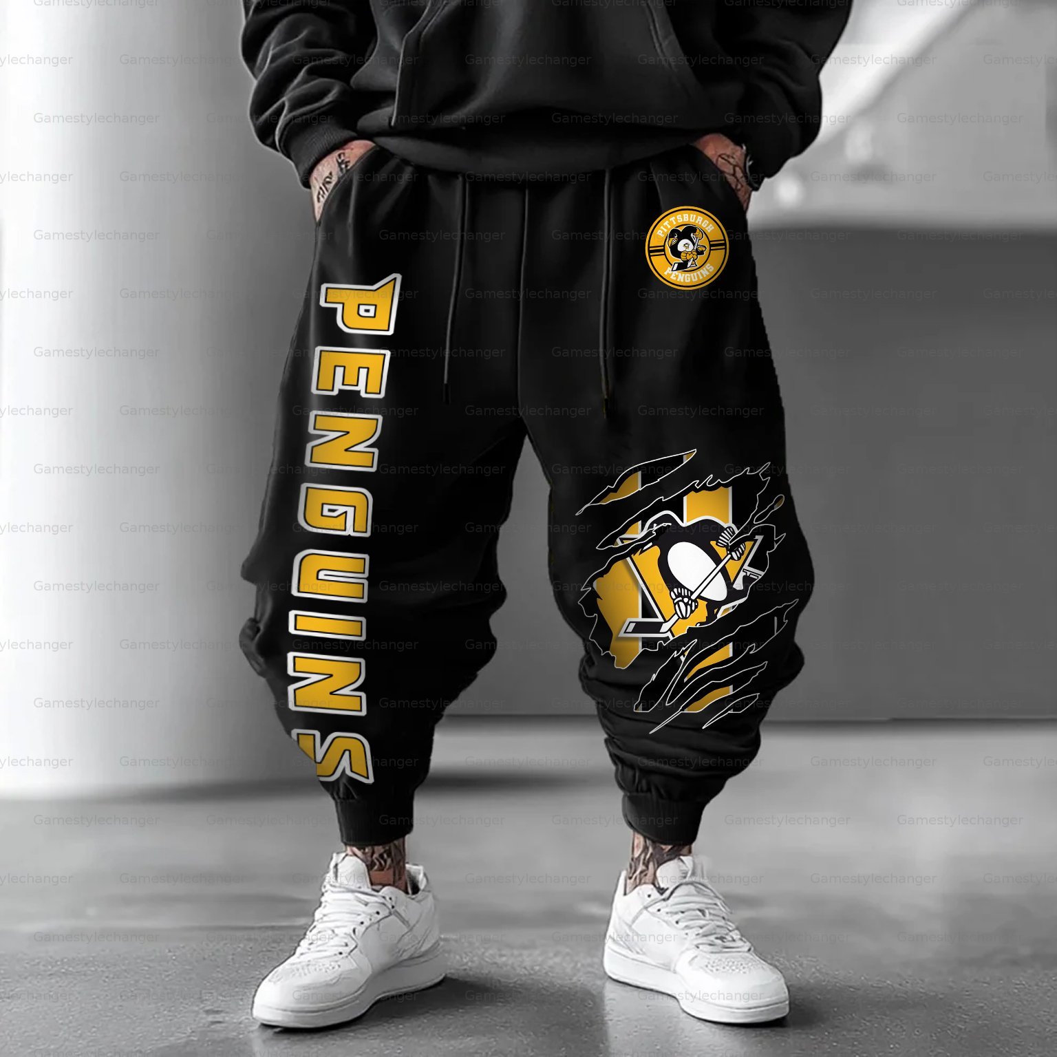 Unisex “Pittsburgh Penguins” Casual Anime Streetwear Pant