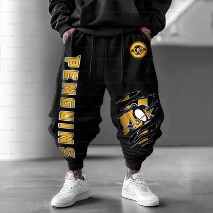 Unisex  “Pittsburgh Penguins” Casual Anime Streetwear Pant