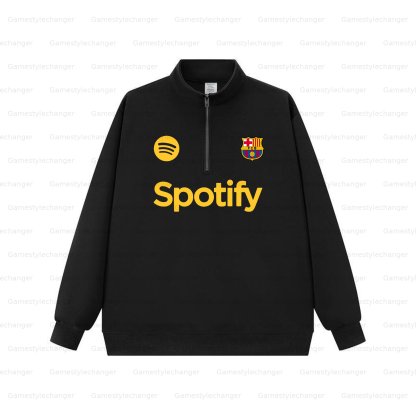 Unisex "UEFA " Graphic Streetwear Vintage  Zip-up Sweatshirt