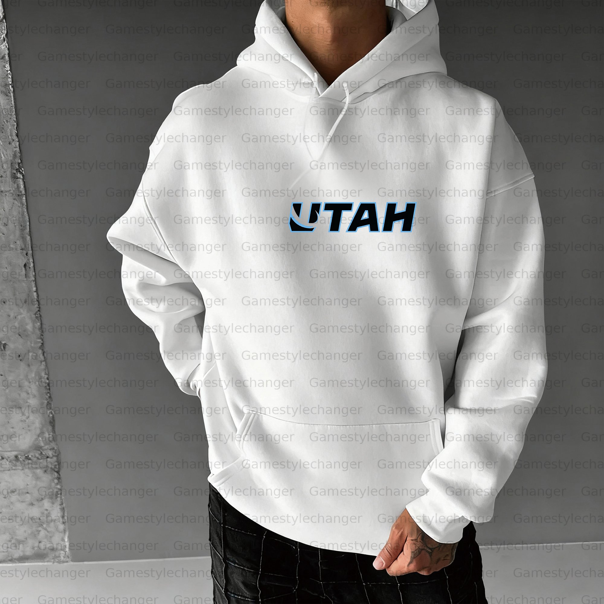 Unisex "Utah Mammoth" Graphic Streetwear Vintage Plush Hoodie
