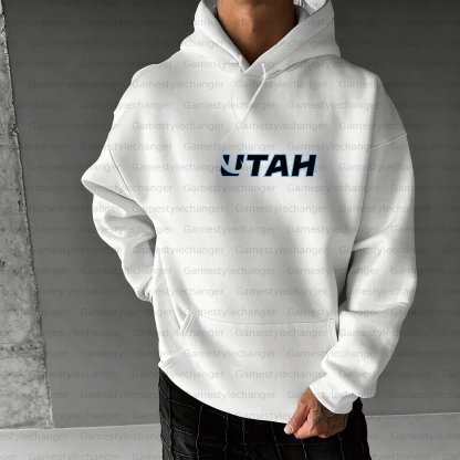 Unisex "Utah Mammoth" Graphic Streetwear Vintage Plush Hoodie