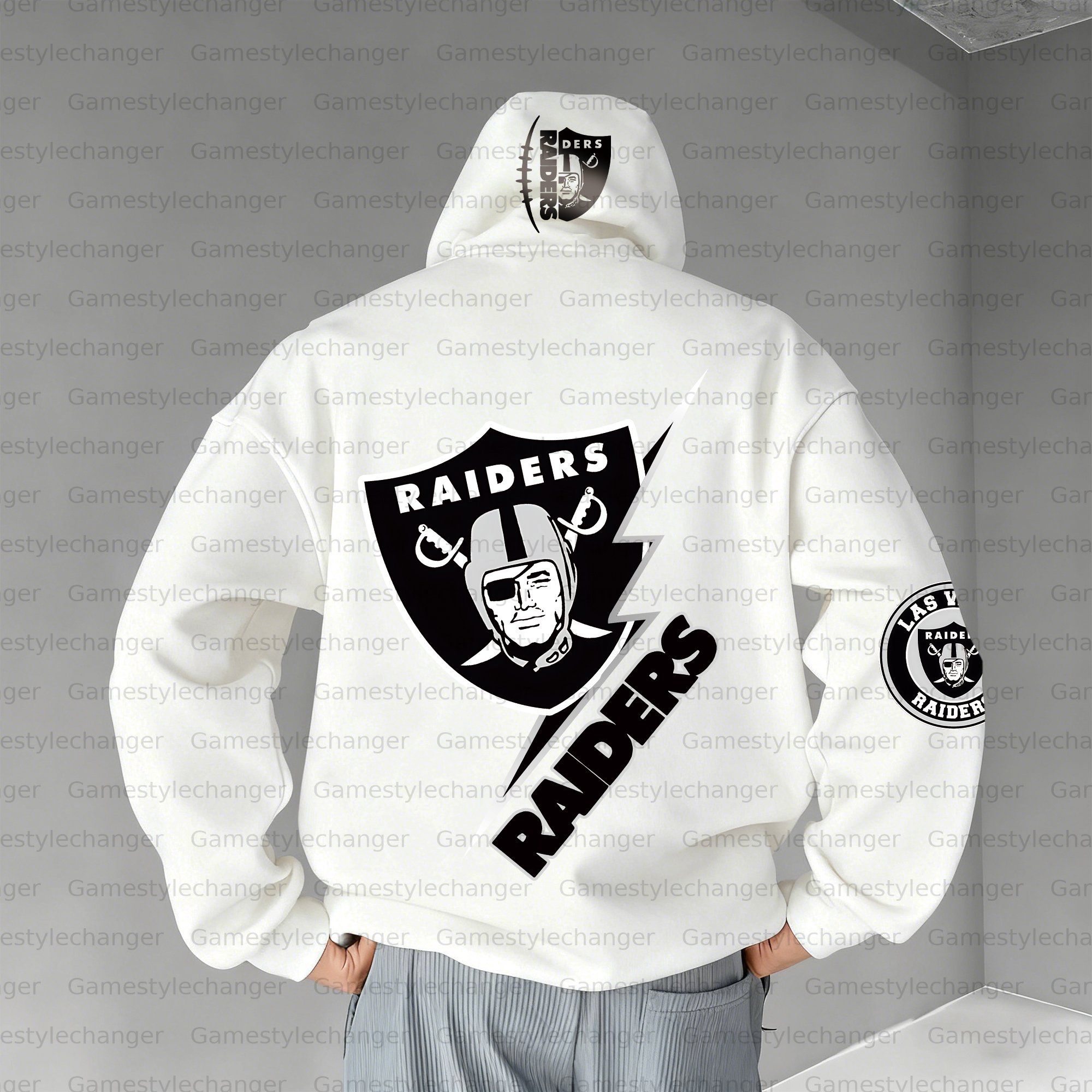 Unisex "Las Vegas Raiders" Graphic Streetwear Vintage Plush Hoodie