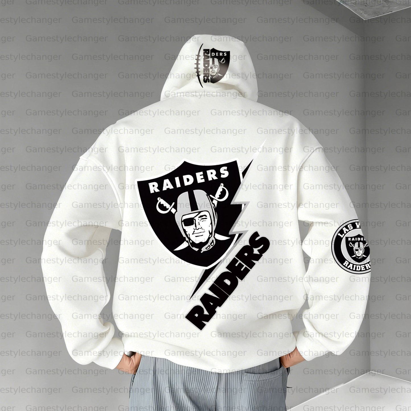 Unisex "Las Vegas Raiders" Graphic Streetwear Vintage Plush Hoodie