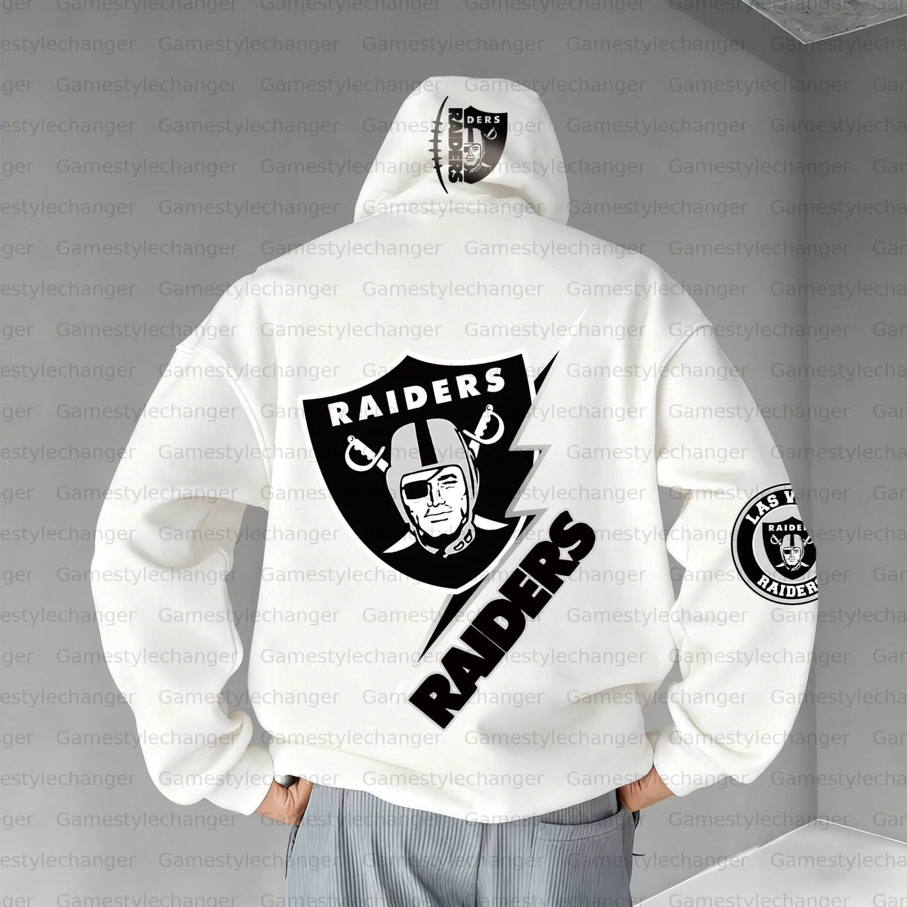 Unisex "Las Vegas Raiders" Graphic Streetwear Vintage Plush Hoodie