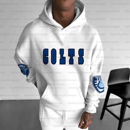 Unisex "Indianapolis Colts" Graphic Streetwear Vintage Plush Hoodie