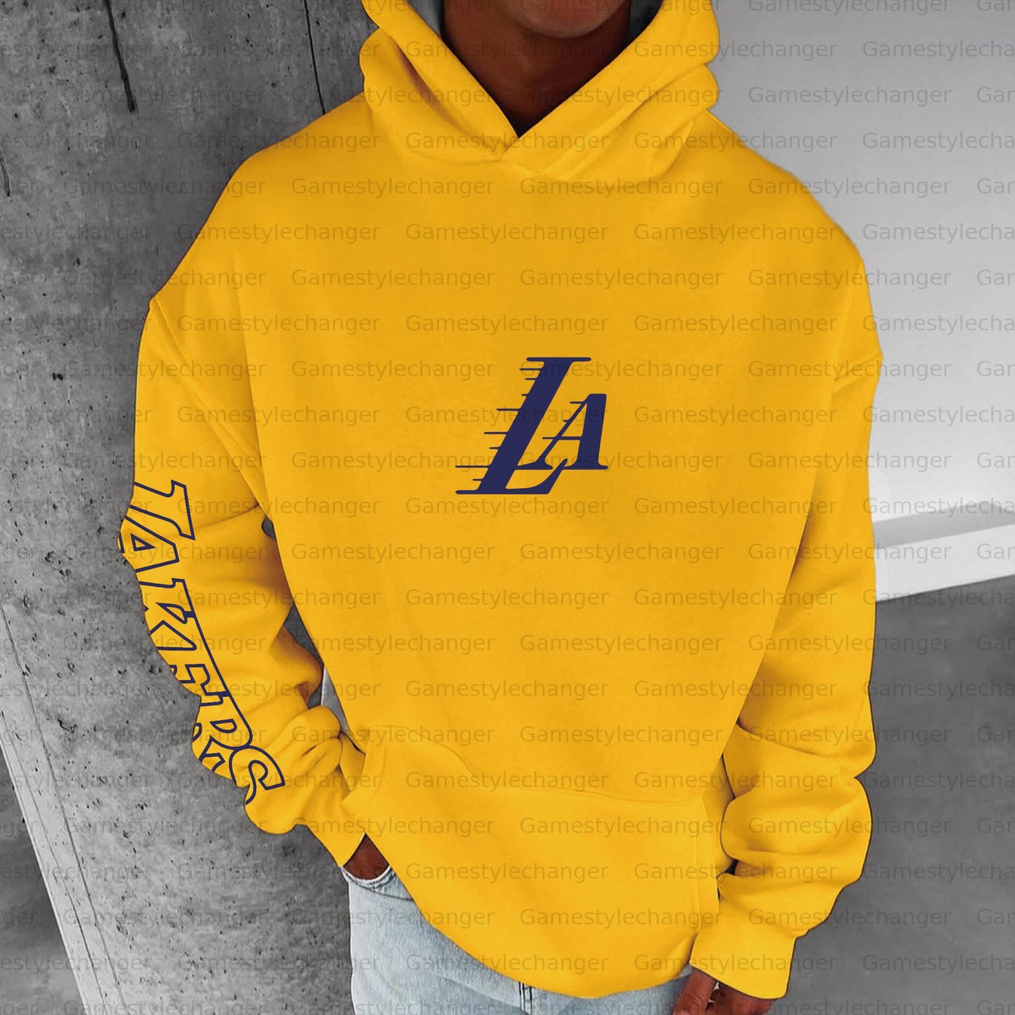 Unisex "Los Angeles Lakers" Graphic Streetwear Vintage Plush Hoodie