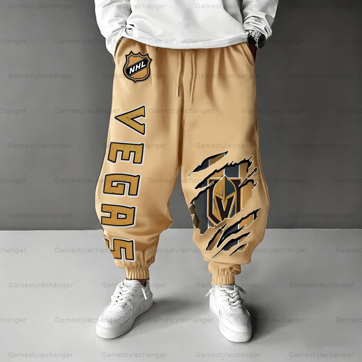 Unisex  “Vegas Golden Knights” Casual Anime Streetwear Pant