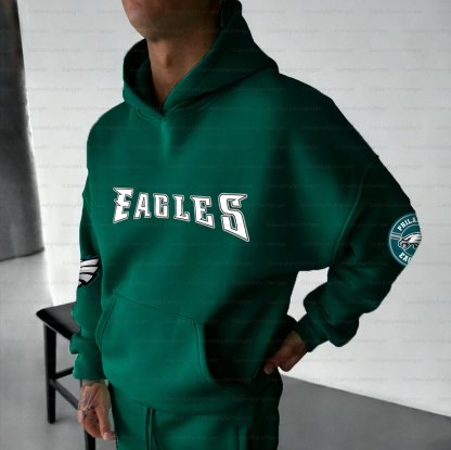 Unisex "Philadelphia Eagles" Graphic Streetwear Vintage Plush Hoodie
