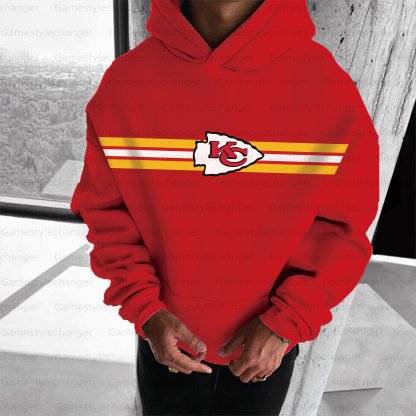 Unisex "Kansas City Chiefs " Graphic Streetwear Vintage Plush Hoodie