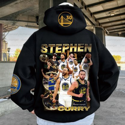 Unisex "Golden State Warriors" Graphic Streetwear Vintage Plush Hoodie